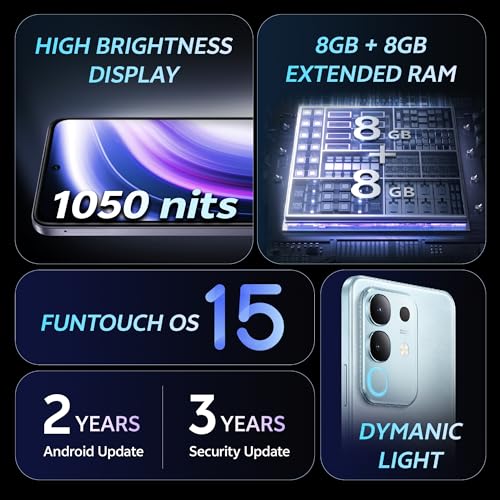 Vivo T4x 5G (Marine Blue, 128 GB) (6 GB RAM)