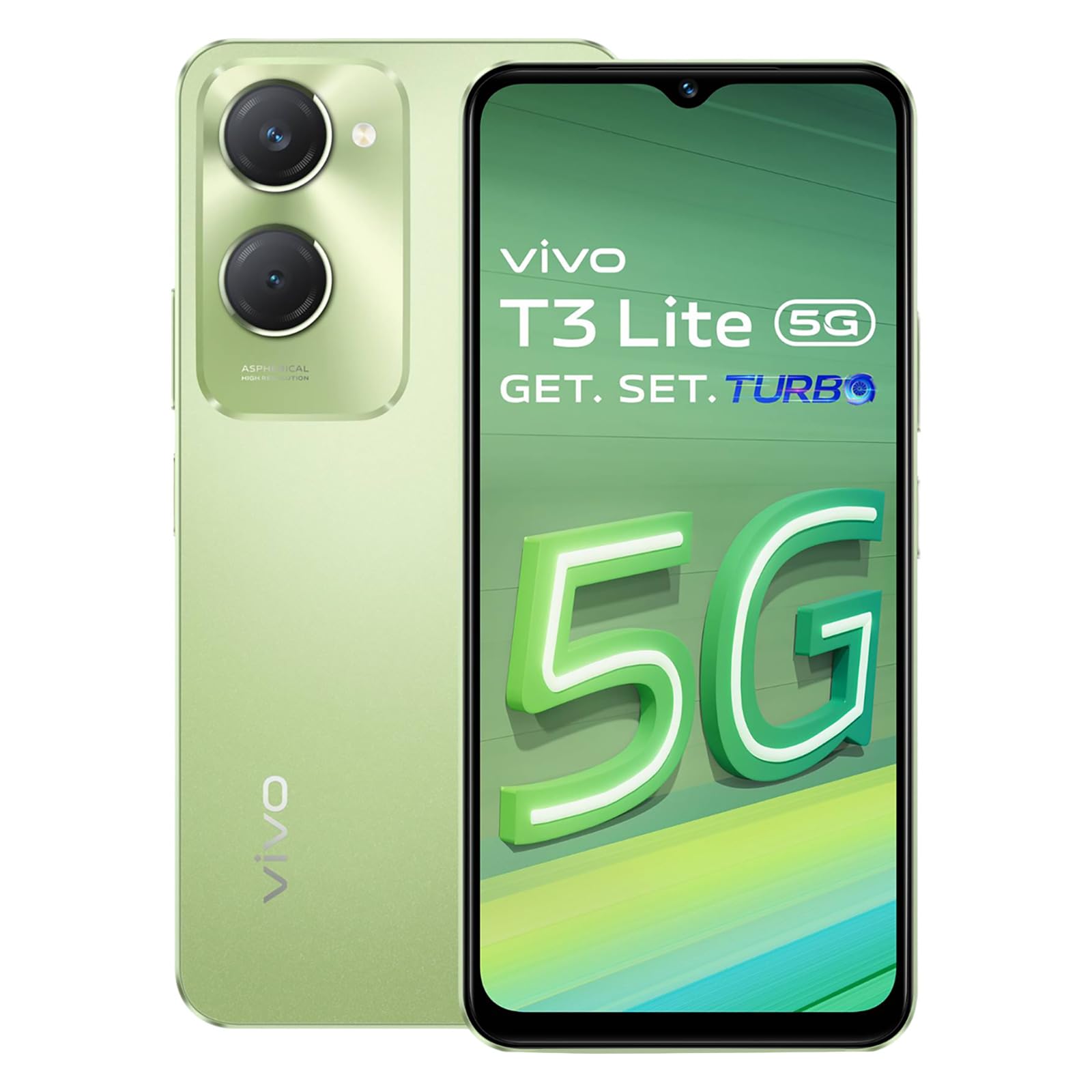 Vivo T3 Lite 5G Smartphone (Vibrant Green, 6GB RAM + 128GB Storage)