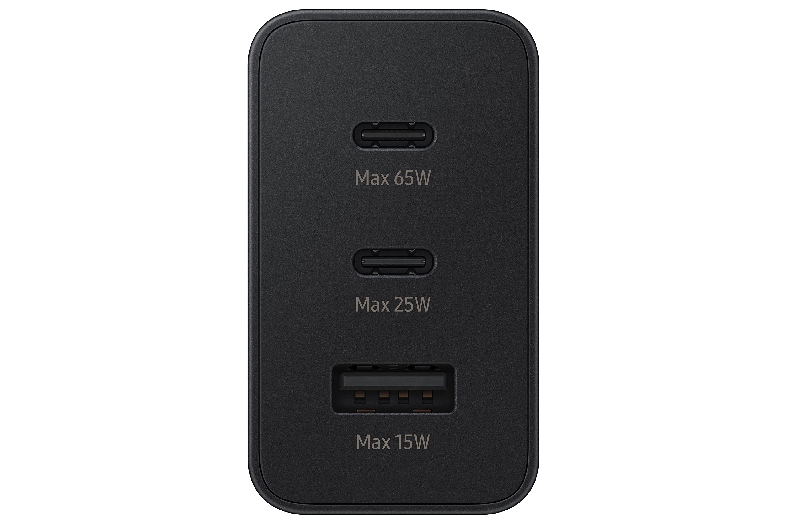 Samsung Original 65W Tri Port,Type-C & USB-A,Super Fast Charger (Cable not Included)